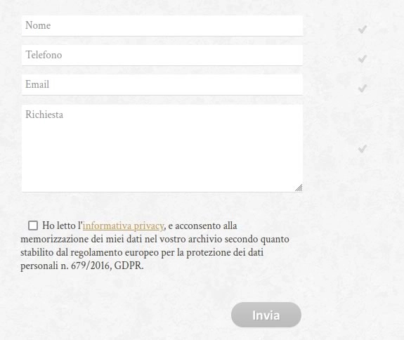 Accettazione cookie Onoranze funebri Ruggiero<br/><br/>